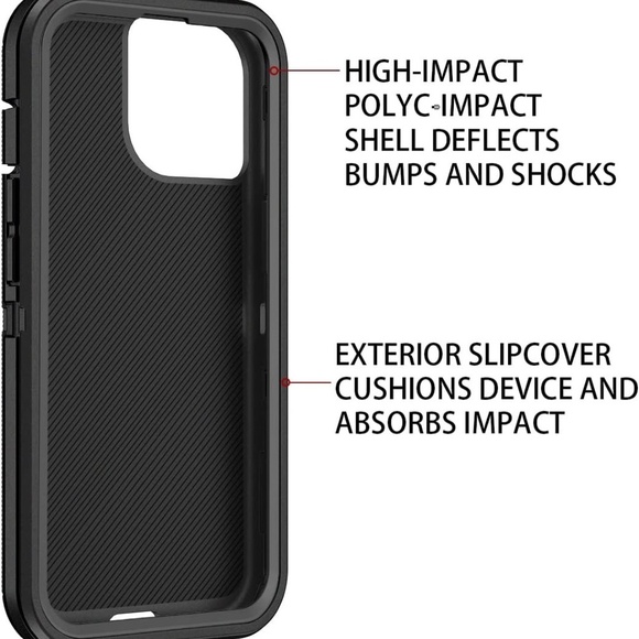 Defender Case Hybrid Dual Layer Shockproof  Cover | IPhone 14 ProMax - Picture 13 of 14